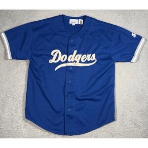 Vintage LA Dodgers Raul‎ Mondesi #43 Starter Jersey Mens XL Blue Player Choice